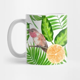 Tropical pattern, hummingbirds II Mug